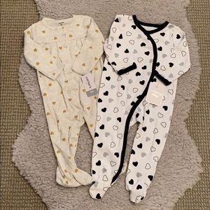 Carter’s & Sterling Baby - Heart Print Bodysuit 🖤